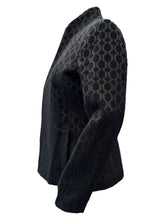 Load image into Gallery viewer, E&amp;F Shaped Jacket Black Geo Texture
