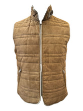 Load image into Gallery viewer, Waterville Theo Faux Suede Vest Camel
