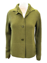 Load image into Gallery viewer, Hubert Gasser Ottoman Stitch Cardigan Jacket - Moss

