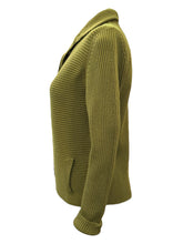 Load image into Gallery viewer, Hubert Gasser Ottoman Stitch Cardigan Jacket - Moss
