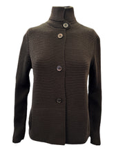 Load image into Gallery viewer, Hubert Gasser Ottoman Stich Cardigan Jacket - Dk. Brown
