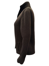Load image into Gallery viewer, Hubert Gasser Ottoman Stich Cardigan Jacket - Dk. Brown
