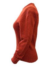 Load image into Gallery viewer, Scaglione Merino Wool Blend Crewneck Sweater Rust
