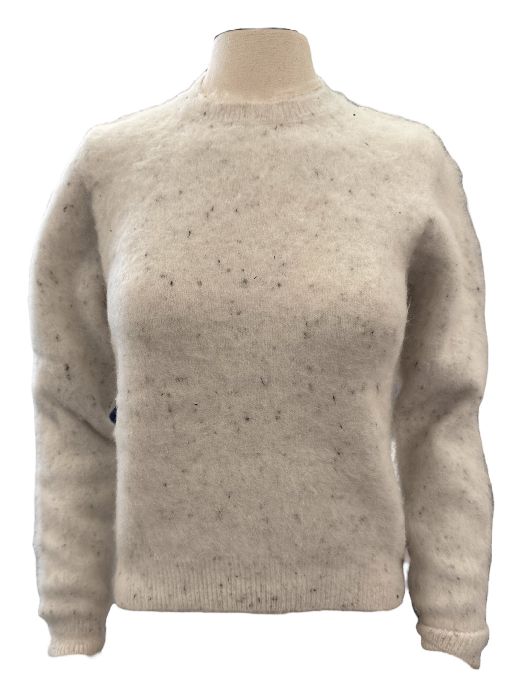 Scaglione Alpaca Blend Crewneck Sweater Oat Milk