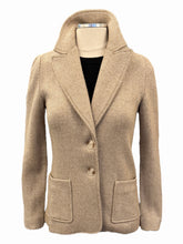 Load image into Gallery viewer, Amina Rubinacci Toledo Sweater Jacket Caramel Herringbone
