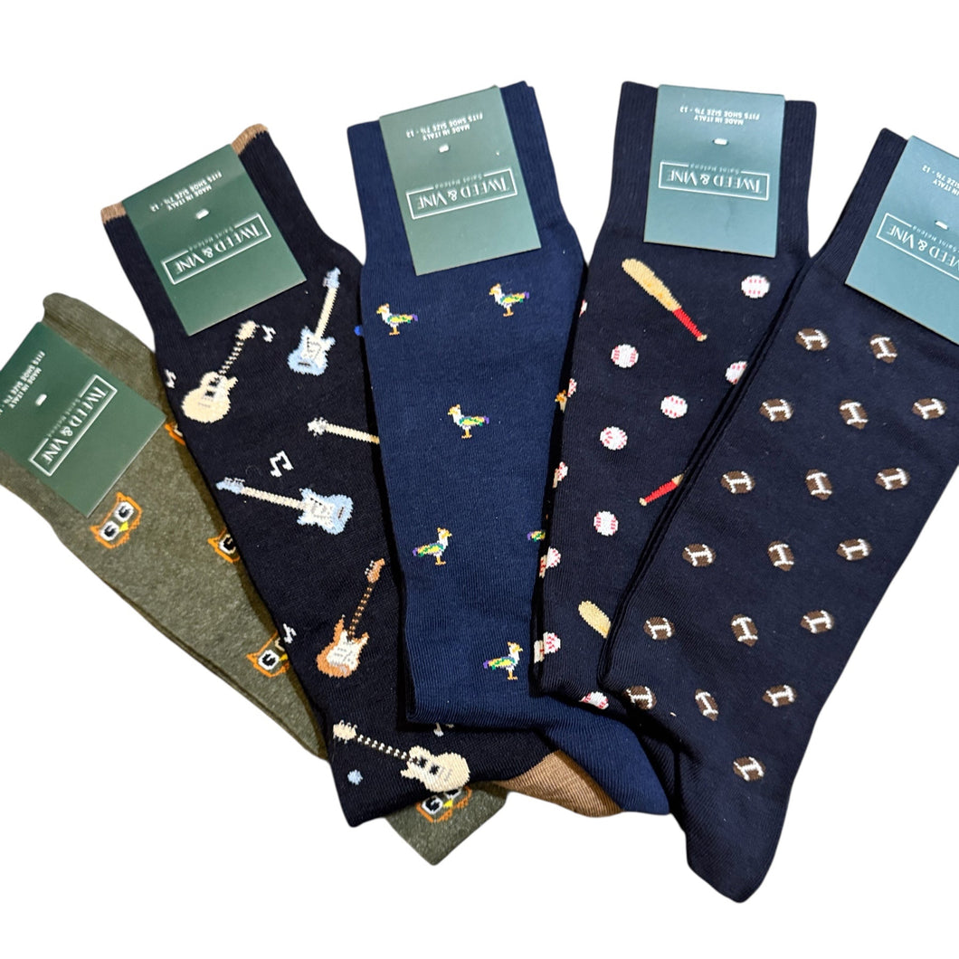 Tweed & Vine Calf Sock Cotton 80