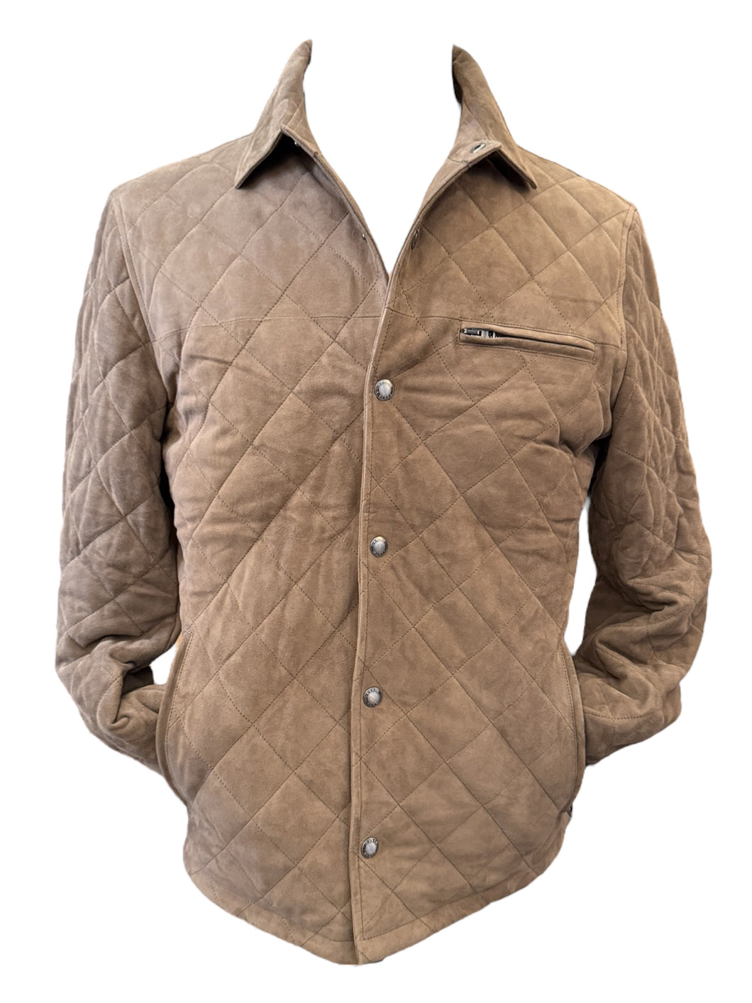 Manto Luxe Suede Quilted Jacket