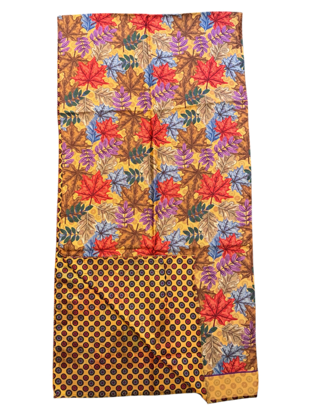 Calabrese Gastone Long Double Face Silk Scarf