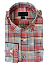 Load image into Gallery viewer, Scott Barber Lightweight Flannel Plaid Tomato
