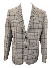 Load image into Gallery viewer, LBM Wool and Silk Sportcoat in Black and Grey Glenplaid
