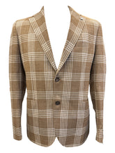 Load image into Gallery viewer, LBM Wool and Silk Sportcoat in Camel Windowpane

