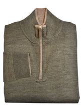 Load image into Gallery viewer, Hagen 1/4 Zip Merino Wool Sweater Forest
