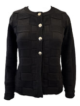Load image into Gallery viewer, Arovescio High Button Cardigan Sweater Black
