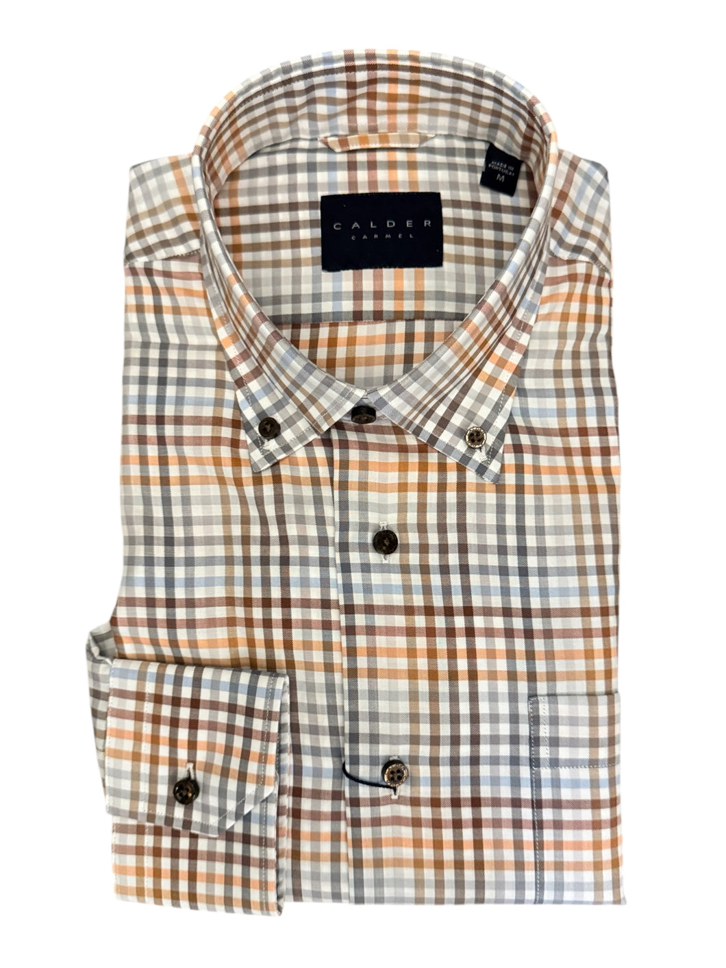 Calder Shirt Luxe Melange Multi Color Check Twill