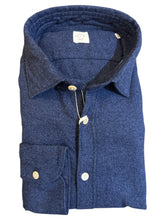 Load image into Gallery viewer, GMF 965 Cotton Flannel Shirt Solid Navy
