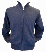 Load image into Gallery viewer, Adesi Cashmere Full Zip Sweater/Jacket Blue
