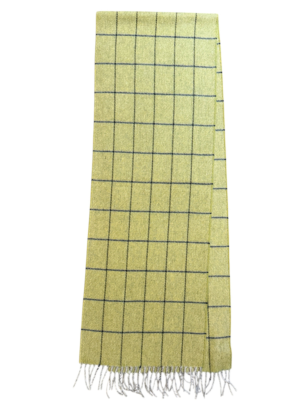 Alan Paine Cabrich Cashmere Blend Windowpane Plaid Scarf