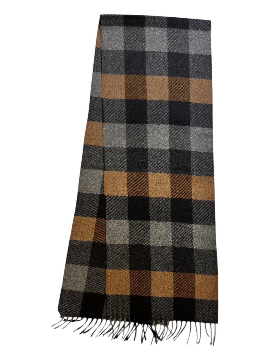 Alan Paine Strone Cashmere Check Scarf