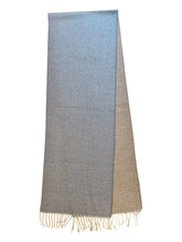Load image into Gallery viewer, Alan Paine Tackley 2 Color Reversible Cashmere Scarf
