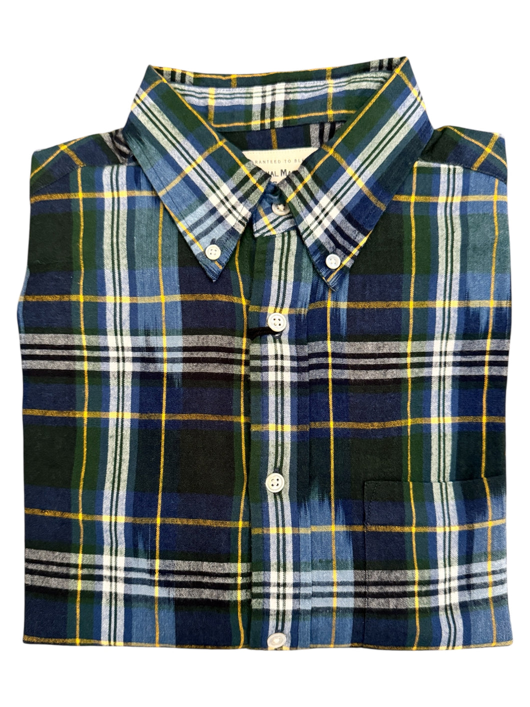Original Madras Classic BD LS Shirt 05 Navy Plaid