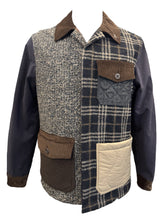 Load image into Gallery viewer, Bob Woven Casual Jacket with Patchwork Design
