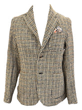 Load image into Gallery viewer, Bob Woven Sport Coat in Black/Brown/Tan Houndstooth
