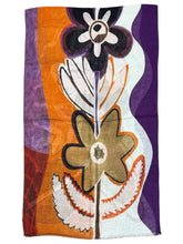 Load image into Gallery viewer, Barbieri Lightweight Wool Printed Scarf Abstract Flower
