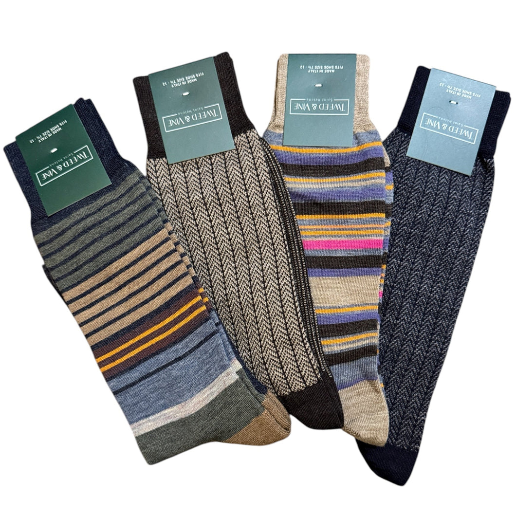 Tweed & Vine Calf Sock Wool Blend