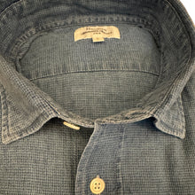 Load image into Gallery viewer, Hartford Linen/Cotton Shirt Mid Indigo
