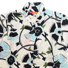Load image into Gallery viewer, Vilagallo Linen Shirt Blue/Navy Floral
