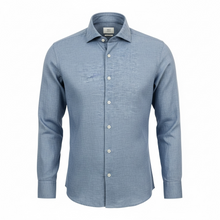 Load image into Gallery viewer, Eterna Soft Cotton/Linen Shirt - Blue
