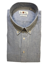 Load image into Gallery viewer, Alan Paine Classic BD Shirt Linen Blend Light Blue
