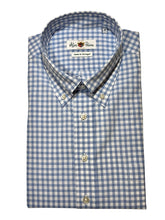 Load image into Gallery viewer, Alan Paine Classic BD Shirt Cotton Gingham Sky
