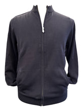 Load image into Gallery viewer, Alan Paine Rocombe LS Full Zip Sweater Navy
