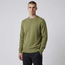 Load image into Gallery viewer, Alan Paine Salterton Cotton Crewneck Sweater Lichen Green
