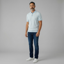 Load image into Gallery viewer, Alan Paine Chilcombe SS Polo Arctic Blue
