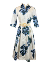 Load image into Gallery viewer, Rosso 35 Cotton Shirt Dress Dress Green/Blue Floral
