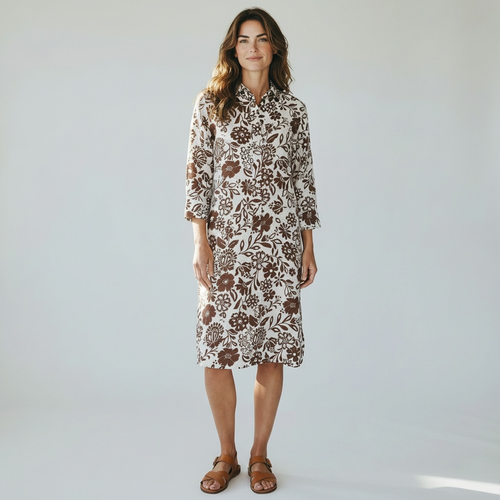 white linen button dress Veronica Beard Georges Linen Midi Dress | White