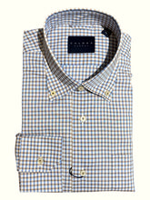 Load image into Gallery viewer, Calder Shirt Luxe Poplin Gingham Check Cocoa
