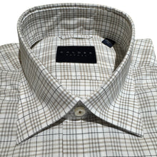 Load image into Gallery viewer, Calder Shirt Luxe Poplin Graph Check Sand
