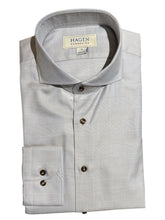 Load image into Gallery viewer, Hagen Luxe Cotton Satin Shirt in Tan Tonal Plaid
