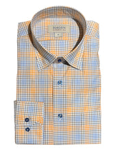 Load image into Gallery viewer, Hagen Cotton Sport Shirt in Orange Multi Plaid
