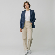 Load image into Gallery viewer, GoodMatch Cotton Stretch Blazer Blue Oxford
