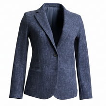 Load image into Gallery viewer, GoodMatch Cotton Stretch Blazer Blue Oxford

