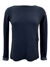 Load image into Gallery viewer, Arovescio Garment Dyed Cotton Sweater Deep Blue
