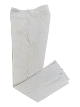 Load image into Gallery viewer, E&amp;F Double Side Slit Ankle Pant Navy Stripe
