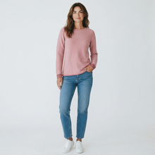 Load image into Gallery viewer, Arovescio Garment Dyed Cotton Sweater Pink
