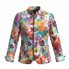 Load image into Gallery viewer, E&amp;F Shaped Jacket Bold Floral
