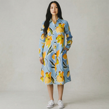 Load image into Gallery viewer, E&amp;F A-Line Shirt Dress Tahiti
