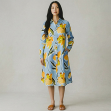 Load image into Gallery viewer, E&amp;F A-Line Shirt Dress Tahiti
